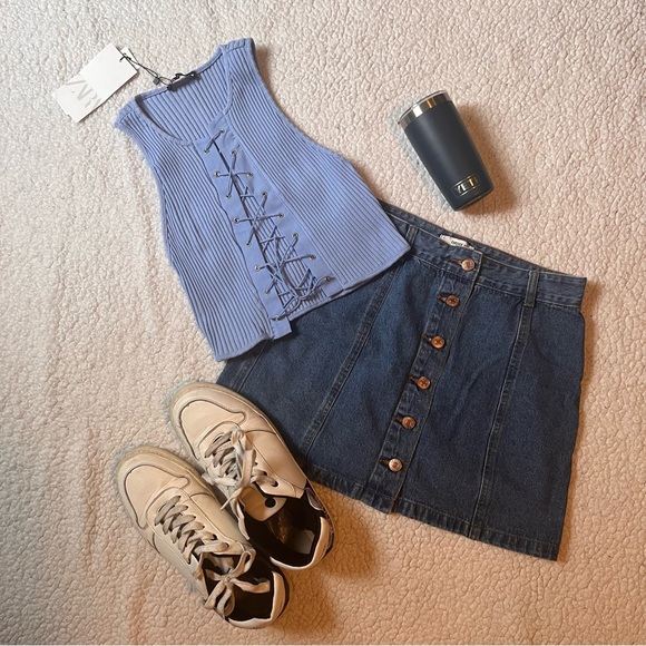 ZARA - Ribbed Top - Picture 3 of 6